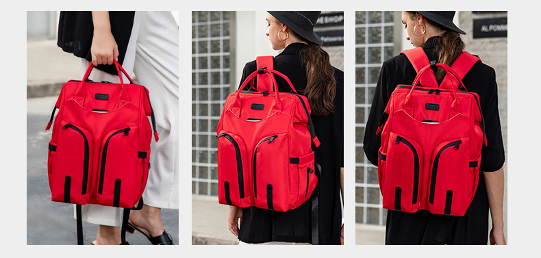 New Mommy Bag Multifunctional Large Capacity Waterproof Maternity Diaper Bag Lightweight Backpack For Mom&Dad