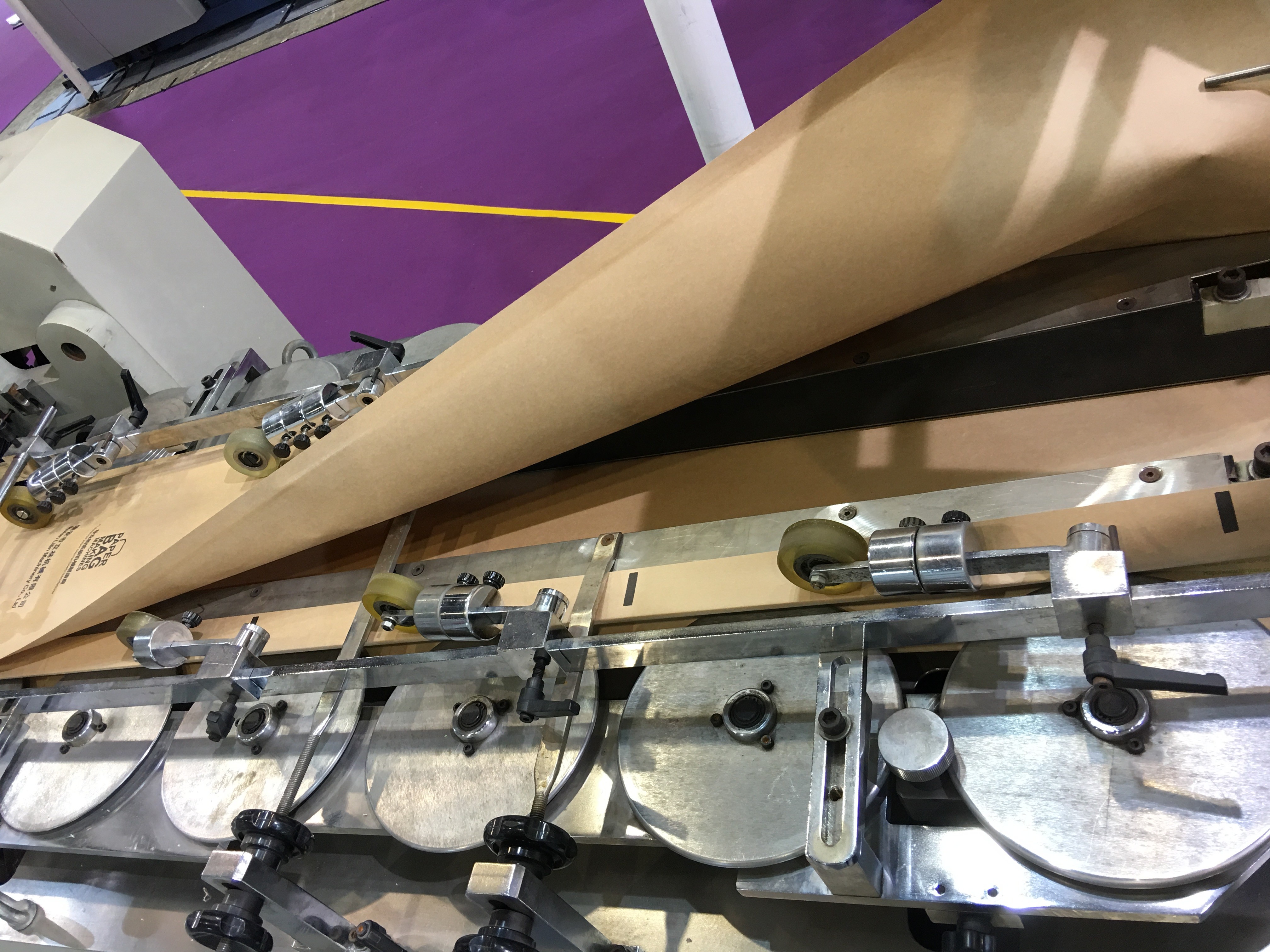 HJ-200+LST-4700/4700R Roll Feeding Flexo Printing Square Bottom Paper Bag Making Machine#200pcs/Min Paper Carry Bag