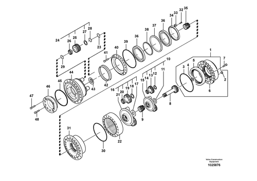 EC700B volvo part scheme