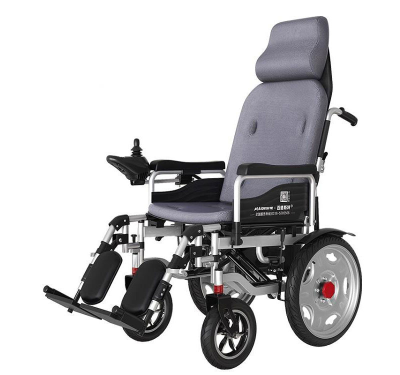 130kg Load Medical Care Equipment Folding Electric Horizontal Wheelchair
