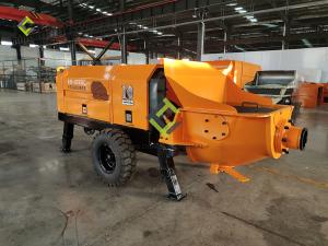 China Diesel Type Concrete Delivery Pump Yellow Color wholesale