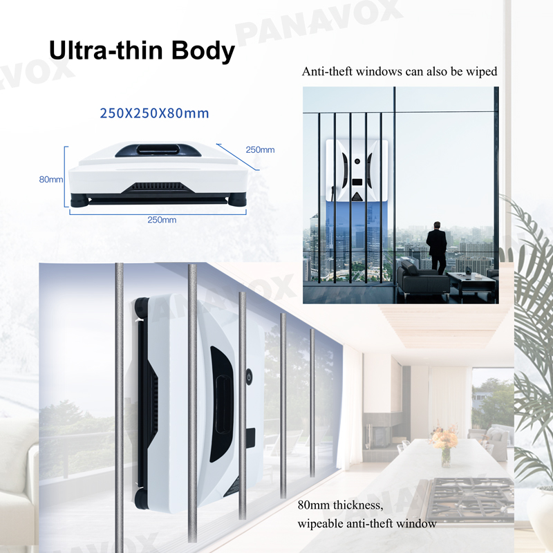 Household Window Cleaning Robot 80W 24V Smart Window Cleaner