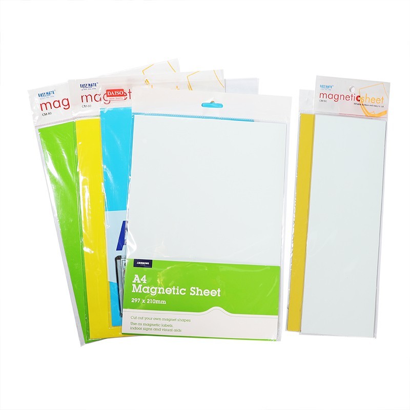 Colorful Magnetic A4 Sheets Flexible Magnetic Dry Erase Sheet For School Home Office