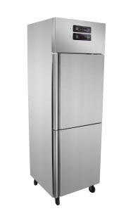 China Air Cooled Vertical Double Temperature Commercial Restaurant Refrigerator with two SUS Doors wholesale