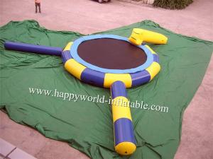 China Inflatable water trampoline with slide and land tube wholesale