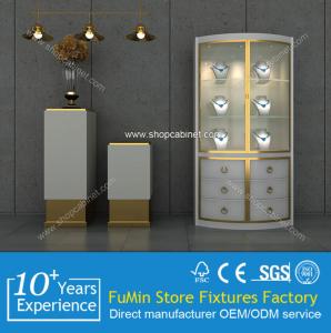 China clear logo high quality acrylic jewelry display showcase wholesale