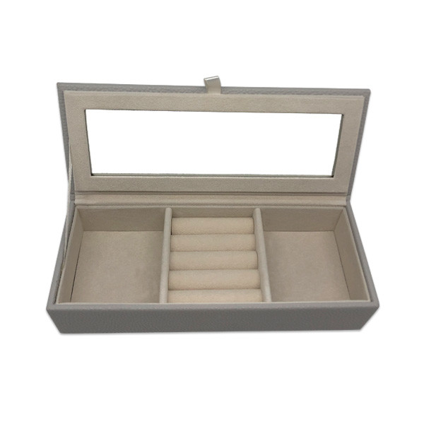 PU Leather Hot Stamping Jewelry Gift Boxes For Necklace