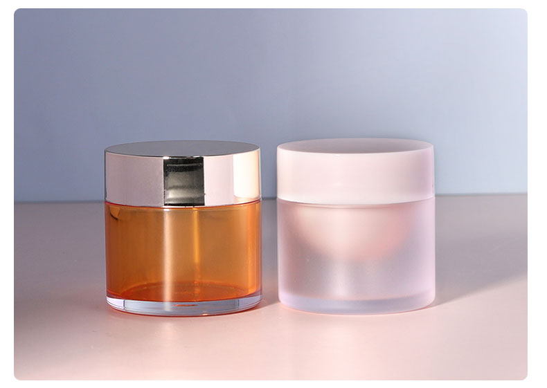 30g 50g Custom Body Butter Jars Round Plastic Jars With White Lids