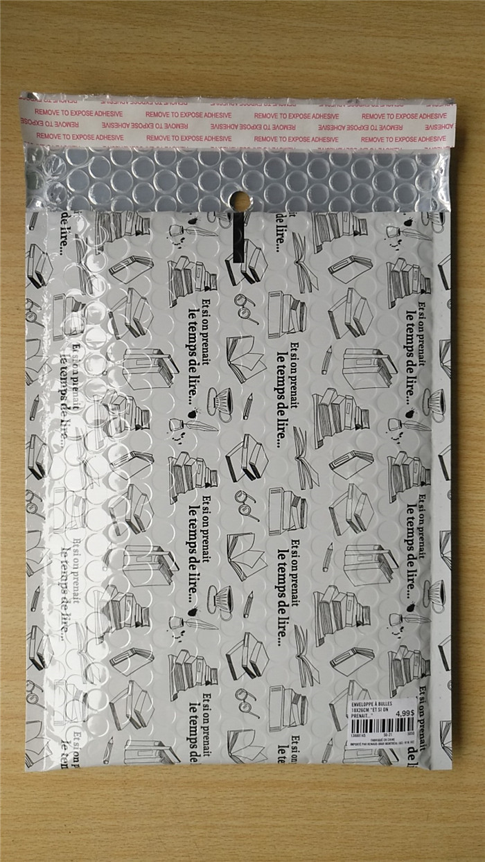 200x260mm #D1 Metallic Bubble Mailing Envelopes , Full Colors Printing Bubble Wrap Packing Envelopes