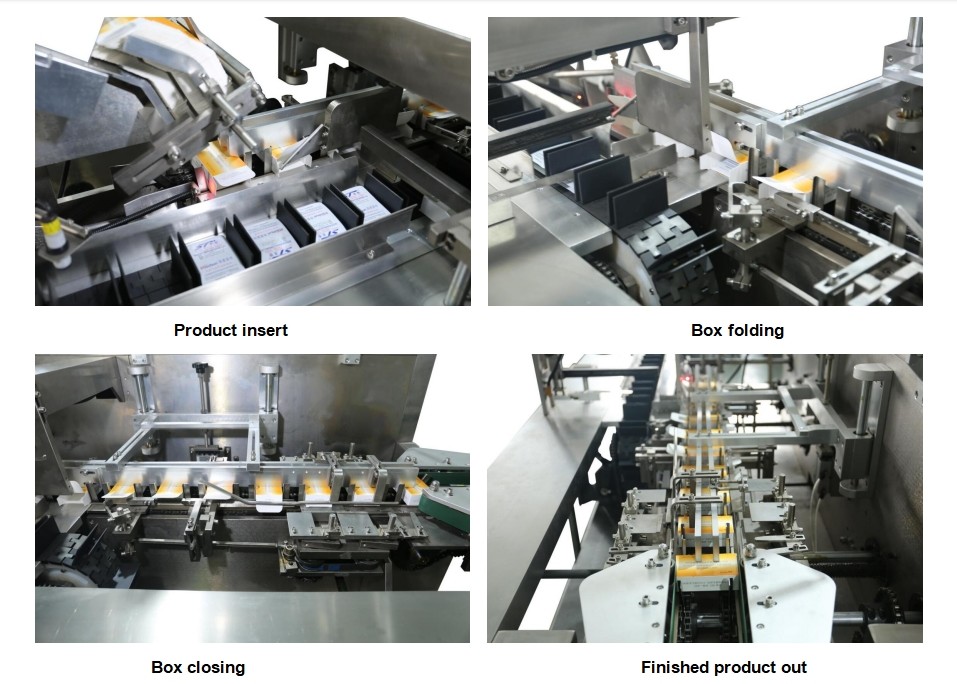 Fully Automatic High Speed Carton Box Packing Bottles Soap Boxed Cartoning Machine