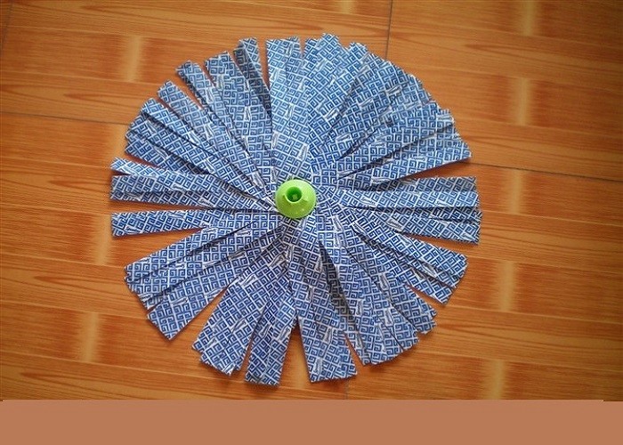 Round Head Non Woven Polyester Fabric Household Felt Mop Water Absorbing