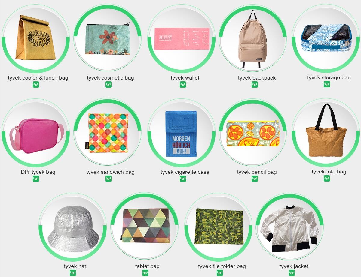 China supplier Tyvek Washable Paper Bags/Washable Paper fashion Bags/Tyvek Dupont Washable Paper Tote Bags, bagease pack