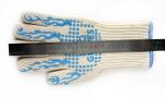 White Heat Resistant Work Gloves , Heat Resistant Oven Gloves CE Approved