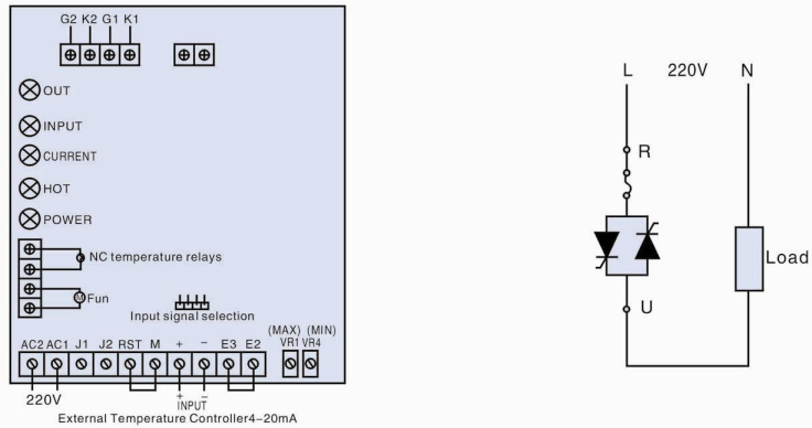 11KW  57.5A Thyristor Controller For Heater 0