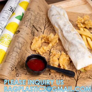 China Unbleached Deli Wax Paper Sheets For Food, Basket Liners Food Picnic Paper Sheets Greaseproof Deli Wrapping wholesale