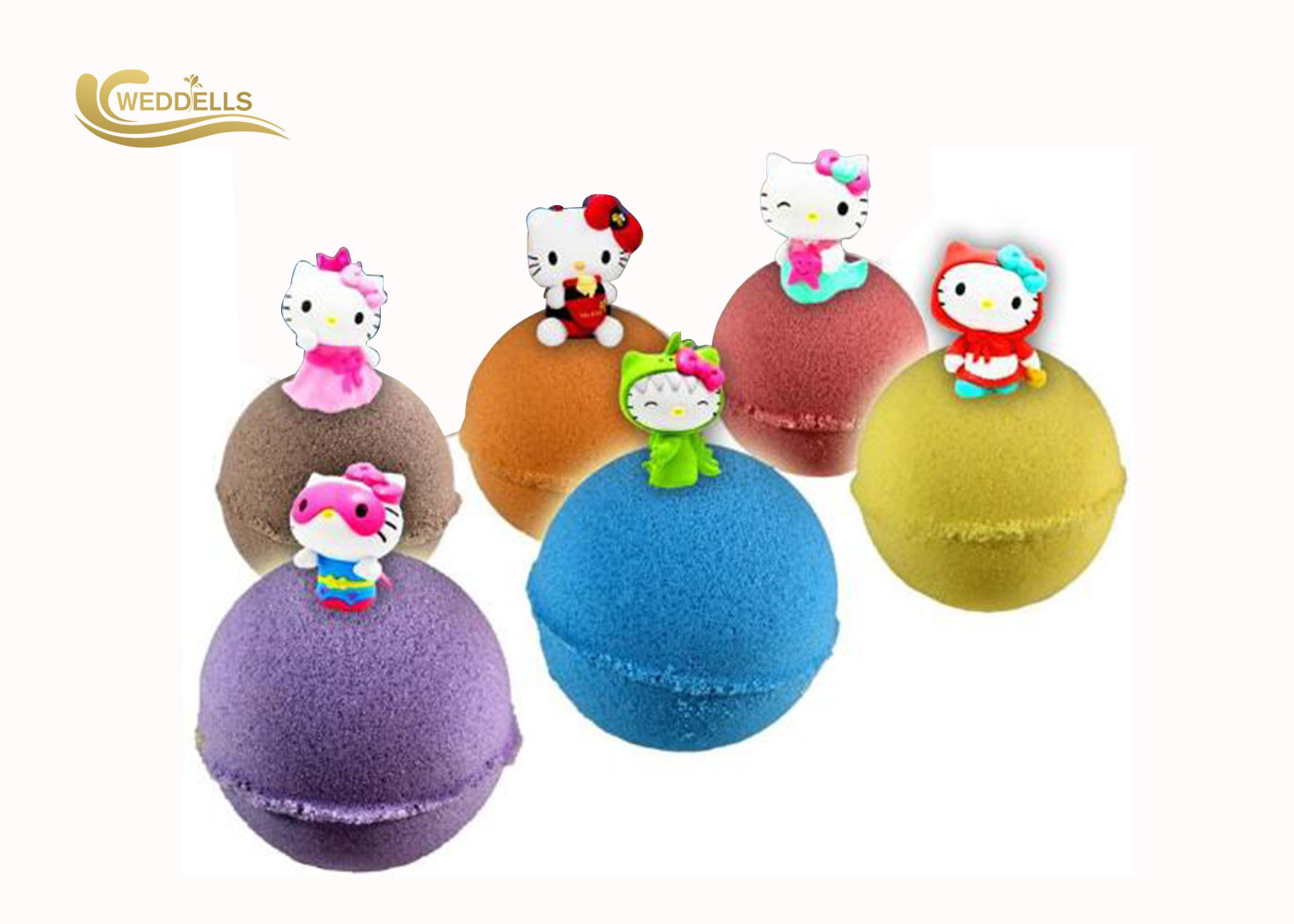 Cheery Flavor Fizzy Kids Surprise Bath Bombs Inside Organic with Shea Butter