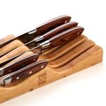 Multifunctional Bamboo Knife Block Set Kitchen Knife Holder Drawer Non -
