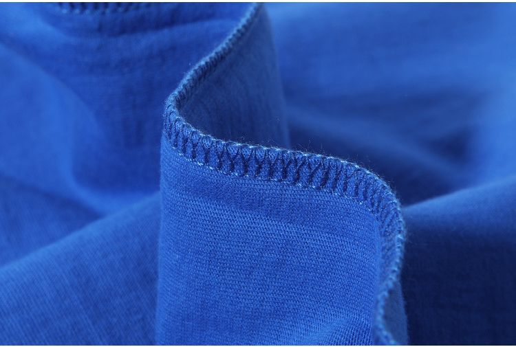 Heavy Cotton Blank T Shirts 260g T-Shirt Private Label Soft Round Neck Woven Method
