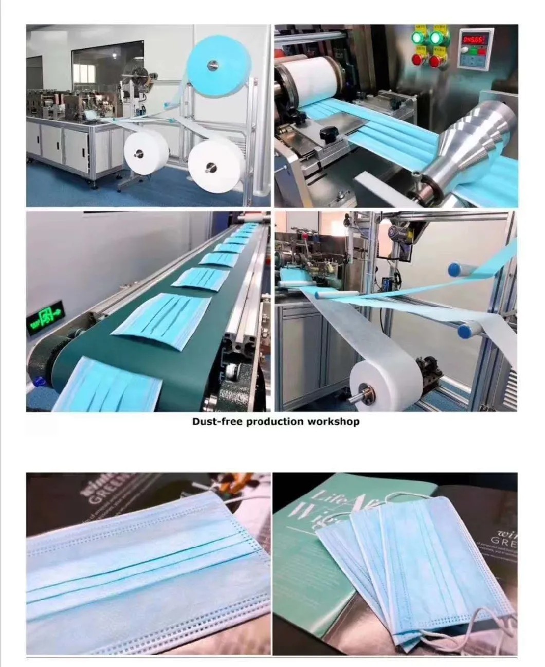 Adult Non Woven Disposable Mask Ffp2 Dust Mask Ethylene Oxide Sterilization