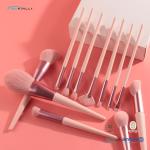 Pink 12Pcs Cosmetic Makeup Brush Set Eyeshadow Blending Blush