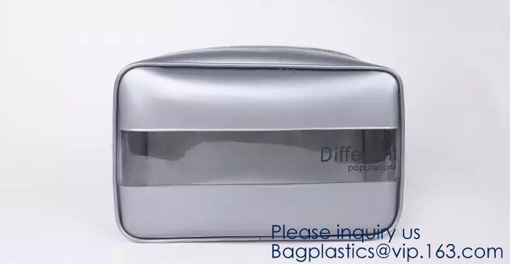 Small Clear PVC Waterproof Bag with Zipper Closure, Mini Portable Transparent Plastic Organizer Pouch for Cosmetic, Make