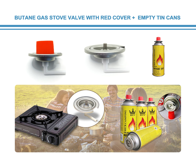 Butane Gas Valve For BBQ Portable Cooking Stoves