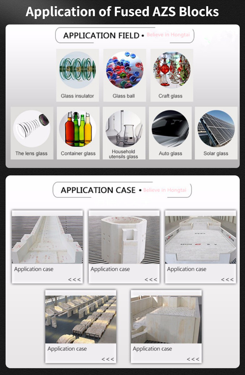Superior Fused Cast AZS Refractory Blocks for Glass Industrial Pool Internal Structure