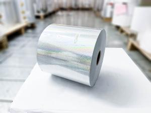 China Acrylic Glue Transparent Holographic Adhesive Film laser Holographic Thermal Labels wholesale