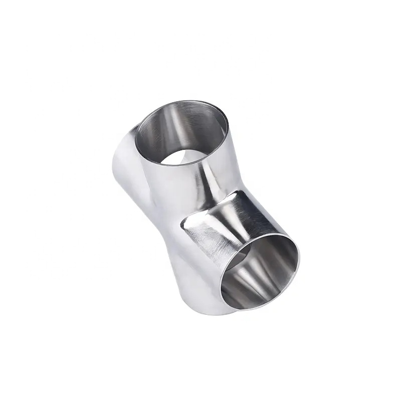 Equal 304/316 Stainless Steel Welding Cross with Internal and External Mirror Polishing SMS 3A