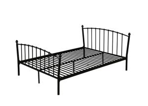 China Glossy Finish Contemporary ISO14001 1.2mm Metal Double Bed wholesale