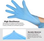 Thick Disposable Medical Nitrile Gloves Stretchable Puncture Resistant