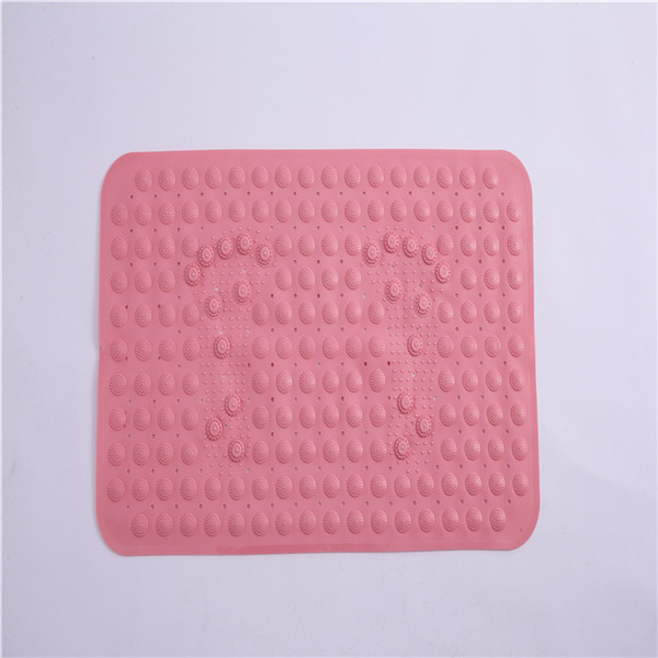Customized Size Plastic Non Slip Suction Backing Bath Mat PVC Shower Mat