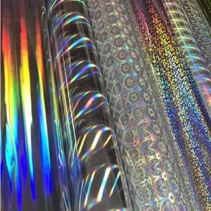 China New product 2020 christmas decorate bopp lamination film holographic film wholesale