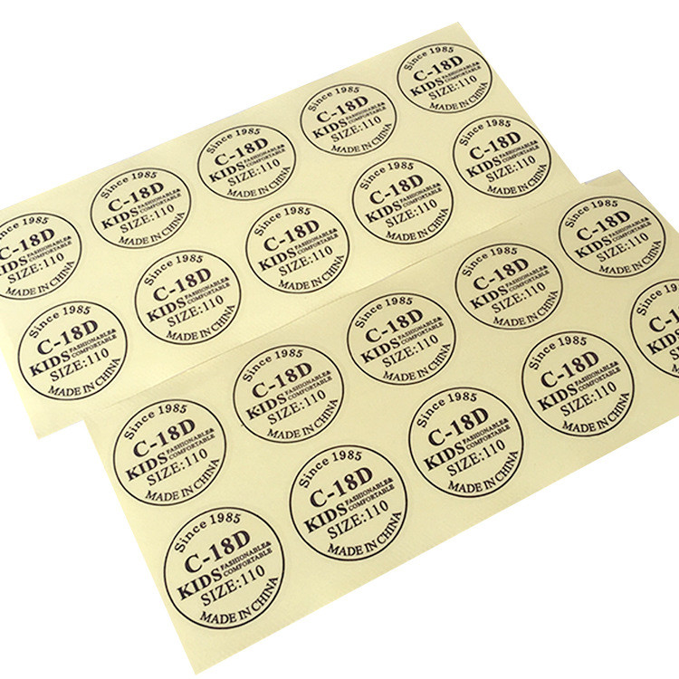 Hot Foil Stamping Clear Vinyl Self Adhesive Sticky Labels