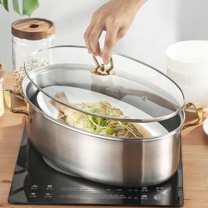 China Multi Purpose Cooking Stainless Steel Fish Steamer Thickened wholesale