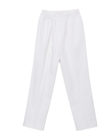 155 GSM Plain Woven Unisex Nurse White Pants Medical Uniform Anti-bacteria