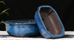 China House and Garden Pots, Outdoor &amp; Indoor Ceramic Bonsai Pots, Planters, Glazed Bonsai Pots GH6002 Set 2 wholesale