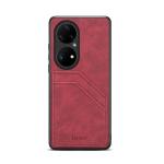 Seamless Leather Card Holder Wallet Phone Shockproof Genuine