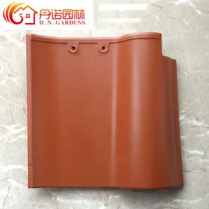 China Waterproof Natural Clay Matte Black Glazed Ceramic Roof Tile Spanish Red Roof Tiles wholesale