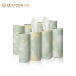 Round Paper Tube Tissue Box Packaging Colorful Car Tissue Free Sample Factory
