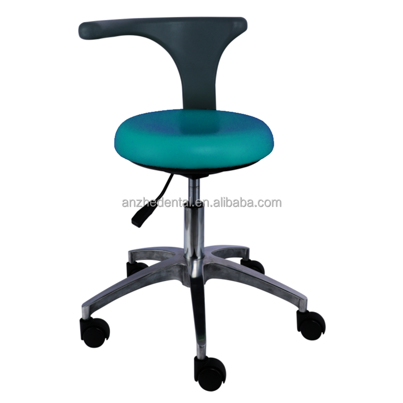 PU Leather 360 Degree Swivel Nurse Stool Light Weight Dentist Assistant Stool