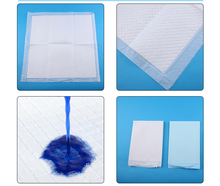 60x90 Hospital Underpad with Fluff Pulp Absorbency and Soft Breathable Design