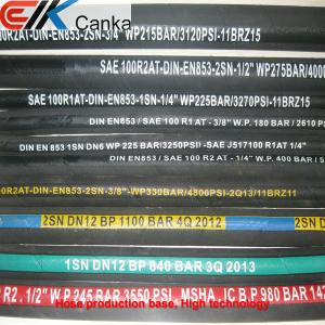China SAE J517 R1AT R2AT steel wire braid hydraulic hose wholesale