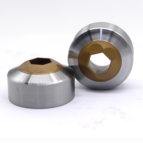 Hex Shaped Trimming Tungsten Carbide Die With TIN Coating Screw Tooling