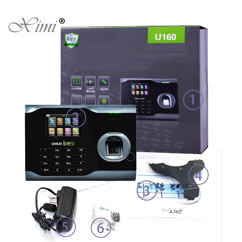 U160 Fingerprint Attendance With 125KHZ RFID Card Reader WIFI TCP/IP Fingerprint Time Clock Biometric Time Recorder