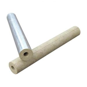 China Insulation Material Natural Rockwool Tube Insulation Rock Wool Pipe wholesale