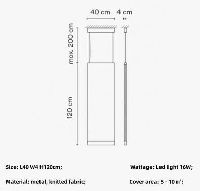 Designer Curtain Pendant Lights Modern Minimalism Pendant Lamp(WH-AP-552)
