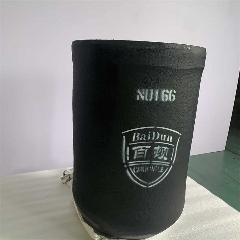 Straight Silicon Carbide Graphite Crucible For Metal Melting Low Slag Adherence