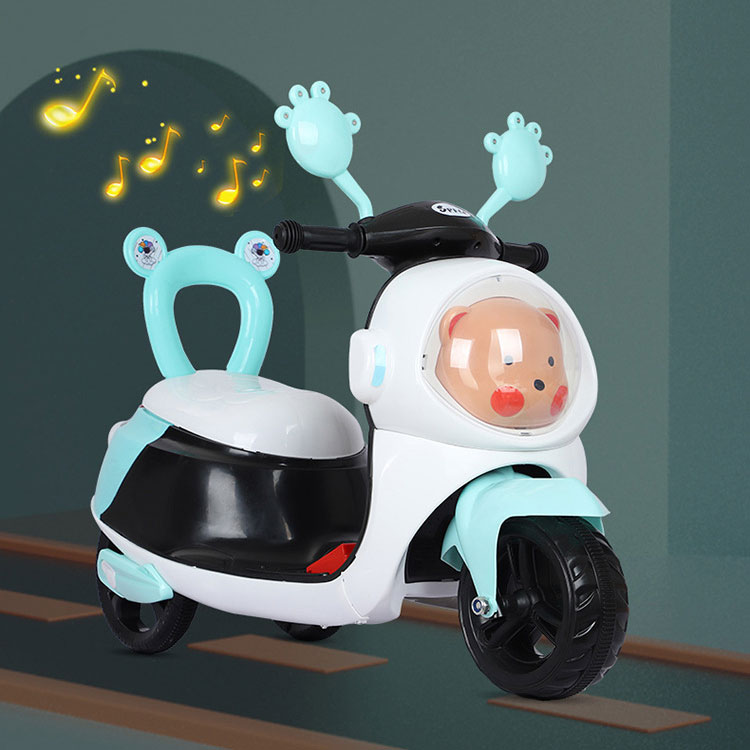 2-3Y Kids Ride On Truck Car Children's Cartoon Push and Racer LED Lights Max Weight 50lbs