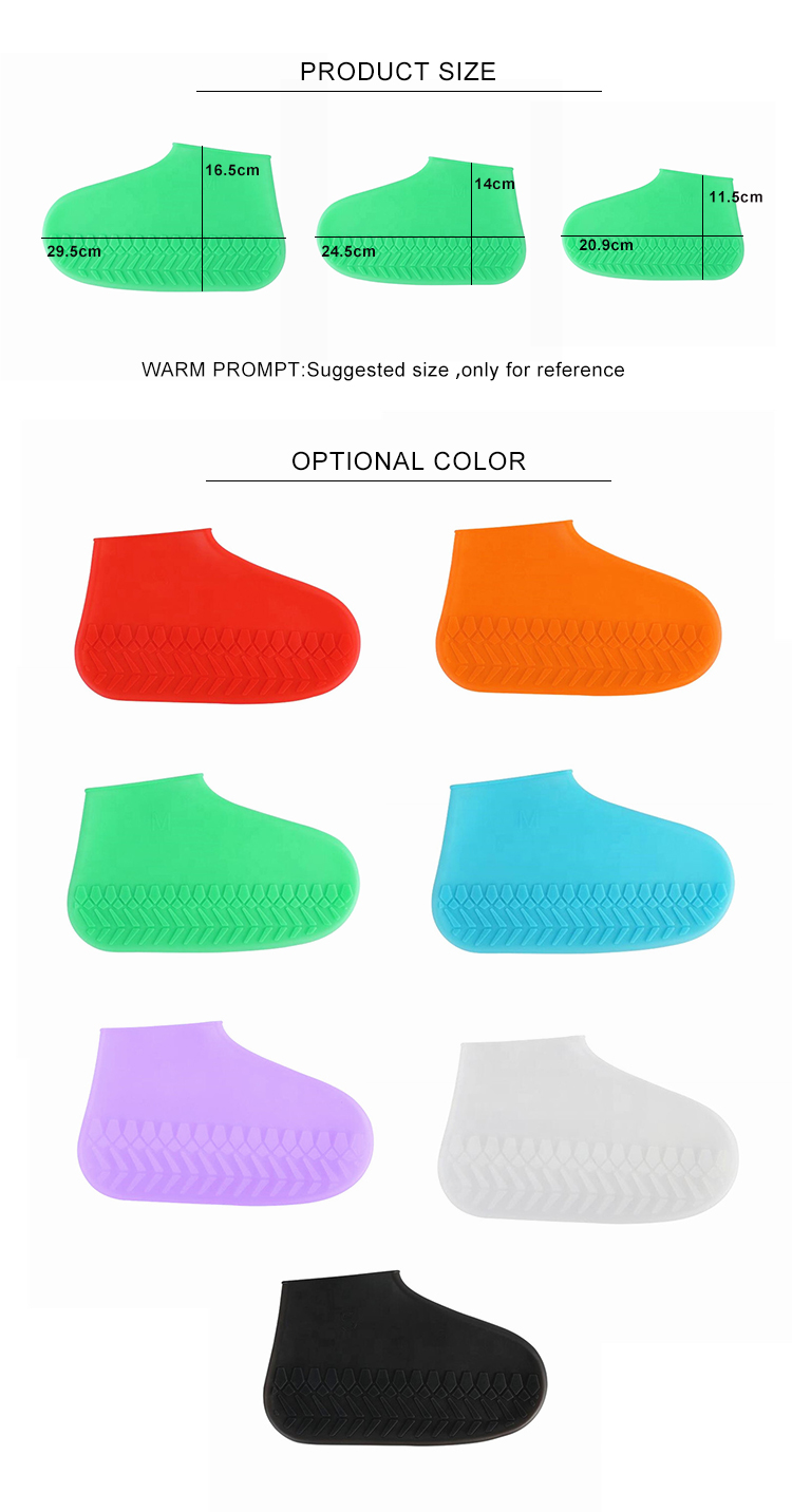Unisex Waterproof S M L Silicone Non Slip Shoe Covers